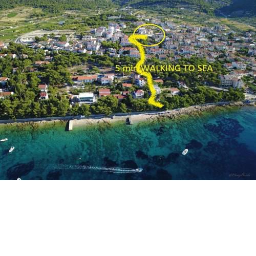 5 min from beach and center of Bol