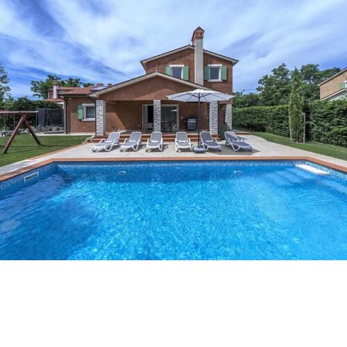 An extremely charming and unique designed 5 stars villa with pool near Rabac