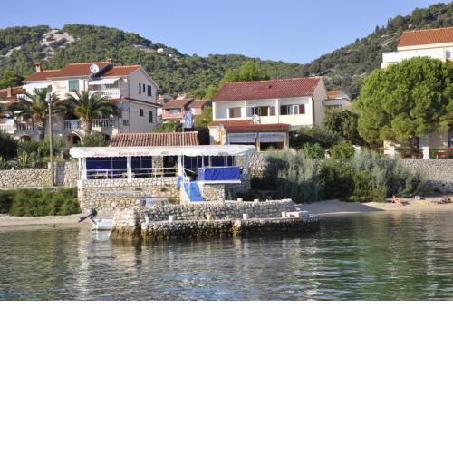 Apartment in Barbat with sea view, balcony, air conditioning 660-1