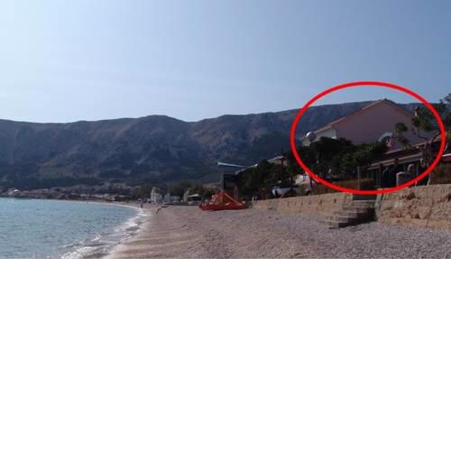 Apartment in Baška with sea view, air conditioning, Wi-Fi (4862-2)