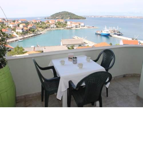 Apartment in Kali with sea view, balcony, air conditioning, Wi-Fi (4566-3)
