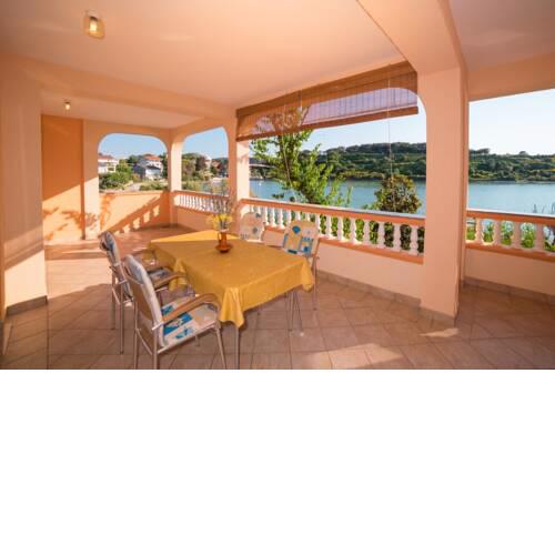 Apartment in Kampor with sea view, balcony, air conditioning, WiFi (4838-1)