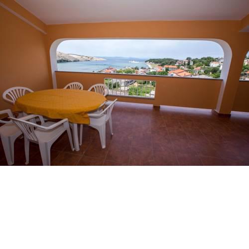 Apartment in Lopar with sea view, terrace, air conditioning, Wi-Fi (4618-2)