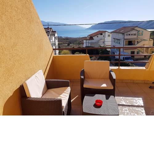 Apartment in Lopar with sea view, terrace, air conditioning, Wi-Fi (4842-2)