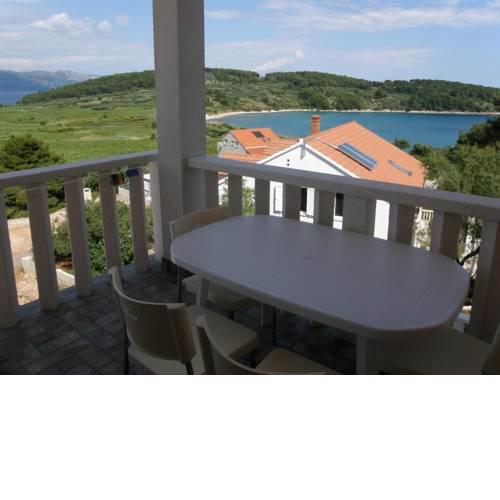 Apartment in Lumbarda with sea view, terrace, air conditioning, Wi-Fi (3632-1)