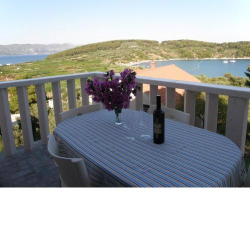 Apartment in Lumbarda with sea view, terrace, air conditioning, WiFi 3632-2