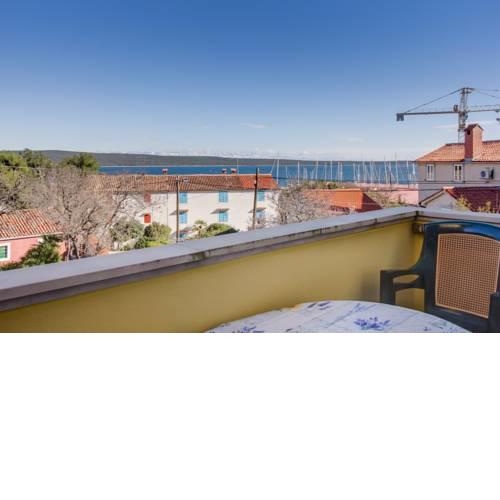 Apartment in Nerezine with sea view, balcony, air conditioning, WiFi (3587-3)
