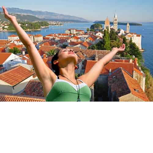 Apartment in Palit with sea view, balcony, air conditioning, Wi-Fi (4151-1)