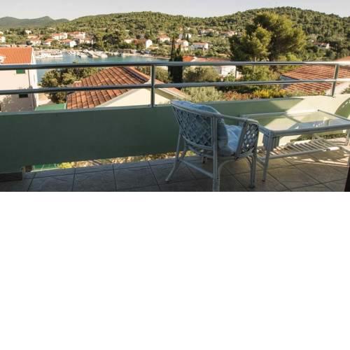 Apartment in Ždrelac with sea view, loggia, air conditioning, Wi-Fi (4565-2)