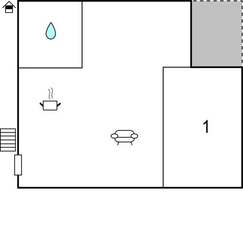 Awesome apartment in Kolombera with 1 Bedrooms