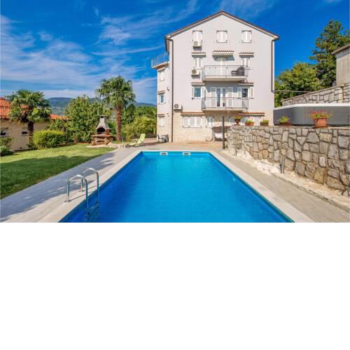 Awesome apartment in Rijeka with Outdoor swimming pool, Jacuzzi and 4 Bedrooms