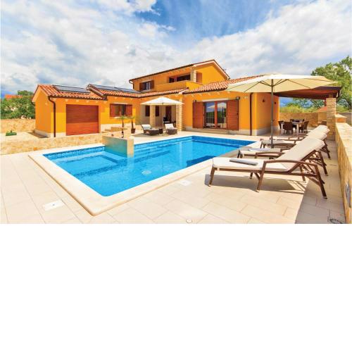 Awesome home in Sveti Kirin with Outdoor swimming pool, WiFi and 4 Bedrooms