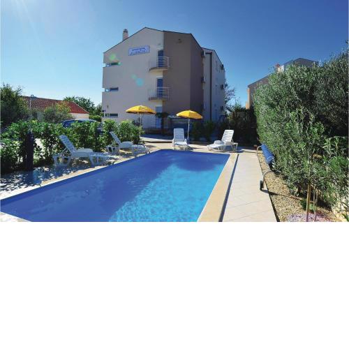 Beautiful apartment in Bibinje with Outdoor swimming pool, WiFi and 1 Bedrooms