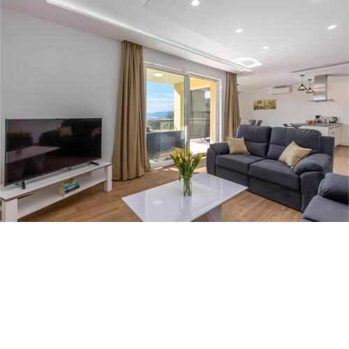 Beautiful apartment in Kostrena Sveta Lucij w/ Outdoor swimming pool, Jacuzzi and 3 Bedrooms