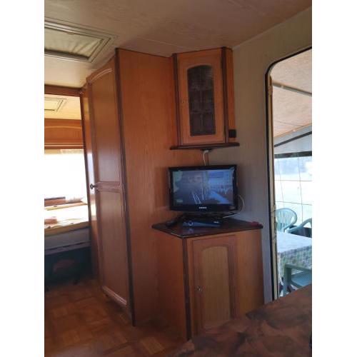 Beautiful camper near the pool