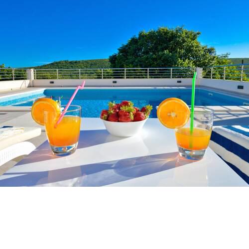 ctun317 - Villa for 8 people with private outdoor pool and sauna in Unešić - Šibenik