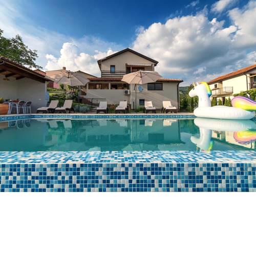 Family friendly apartments with a swimming pool Roc, Central Istria - Sredisnja Istra - 17942