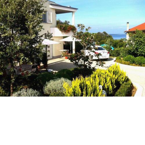 Flowers house on the island