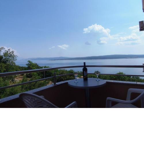 Holiday apartment in Dramalj with sea view, balcony, air conditioning, WiFi 4623-3