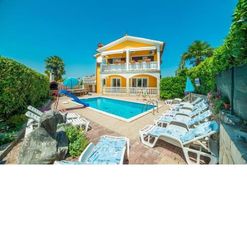 Holiday home in Nedescina with private pool, terrace, air conditioning, WiFi, washing machine 5029-1