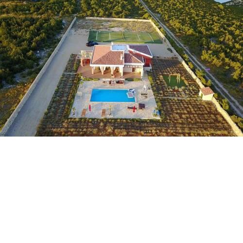 Holiday house in Novalja with sea view, terrace, air conditioning, Wi-Fi (4844-1)
