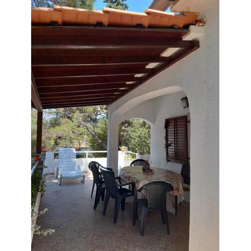 Less than 10 m from sea with private beach apartment Vera Lavdara