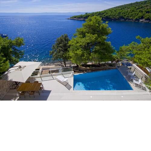 Luxury Seafront Villa My Dream with private pool, jacuzzi and staff at the beach on Brac island - Sumartin