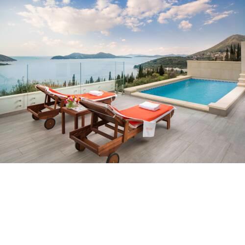 Luxury Villa Malena with private heated pool and amazing sea view in Dubrovnik - Orasac
