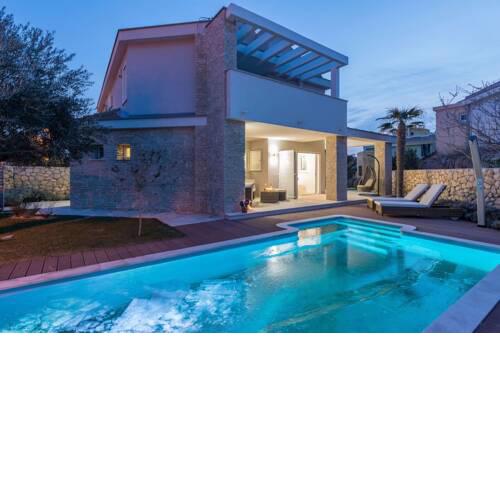 Luxury Villa White Rose with the Pool near Zrce Beach