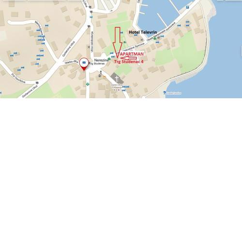 Nerezine apartmán v centru pro 3 osoby