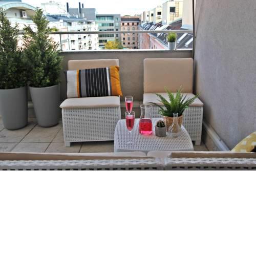Penthouse in city center with big terrace and private garage.
