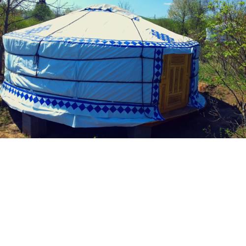 Romantic Mongolian yurt in the Wild
