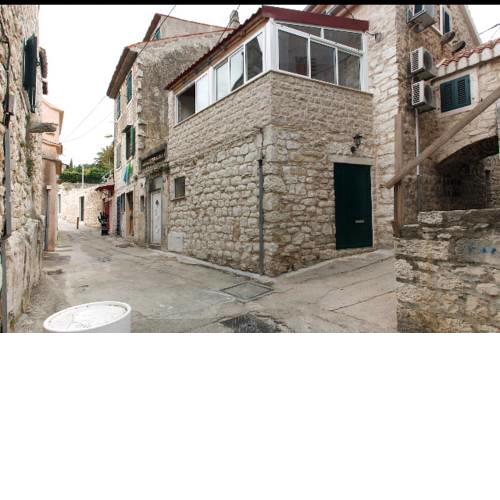 Stone house in the center