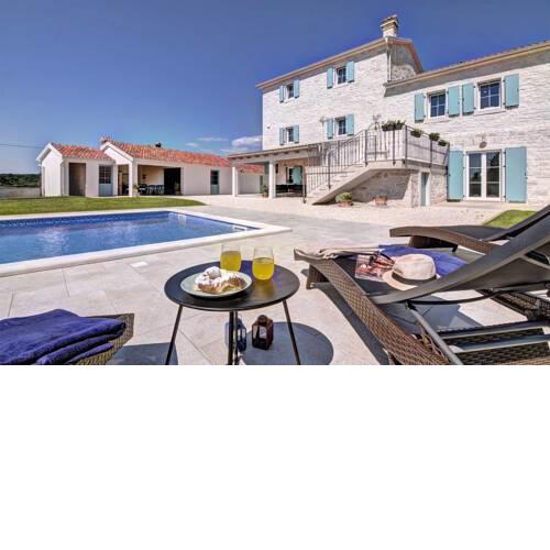 Stone Villa Milic with private pool in Barat, Istria