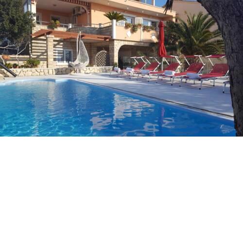Studio apartment in Novalja with sea view, air conditioning, WiFi, washing machine (4919-5)