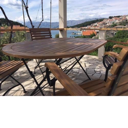 Studio apartment in Povlja with sea view, terrace, air conditioning, WiFi 3419-4