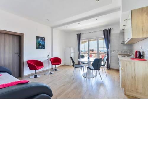 Studio Apartment in Vir with Balcony, Air Conditioning, Wi-Fi, Dishwasher (4589-2)