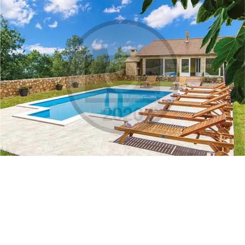 Stunning home in Knin w/ Outdoor swimming pool and 3 Bedrooms