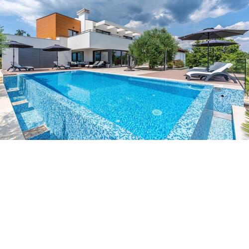 Stylish Villa Pedena with a pool and a gym