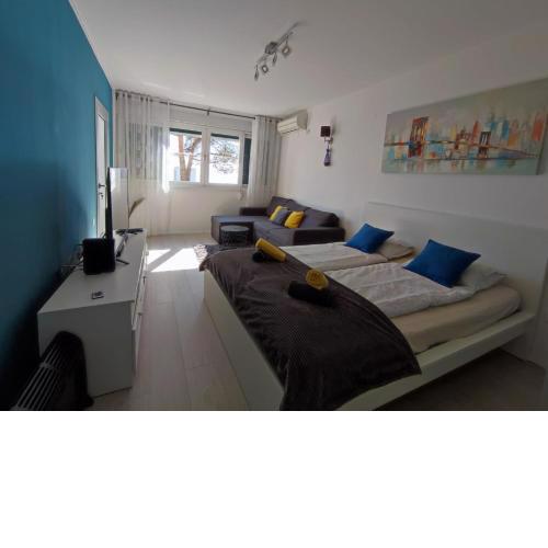 Sunny studio apartment with free parking