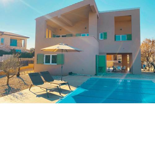 Villa OLIVE OCEAN with pool and seaview