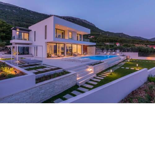 Villa Pavla Gold - 5 Modern Bedroom Villa - Stunning Views - Sauna Gym and Jacuzzi